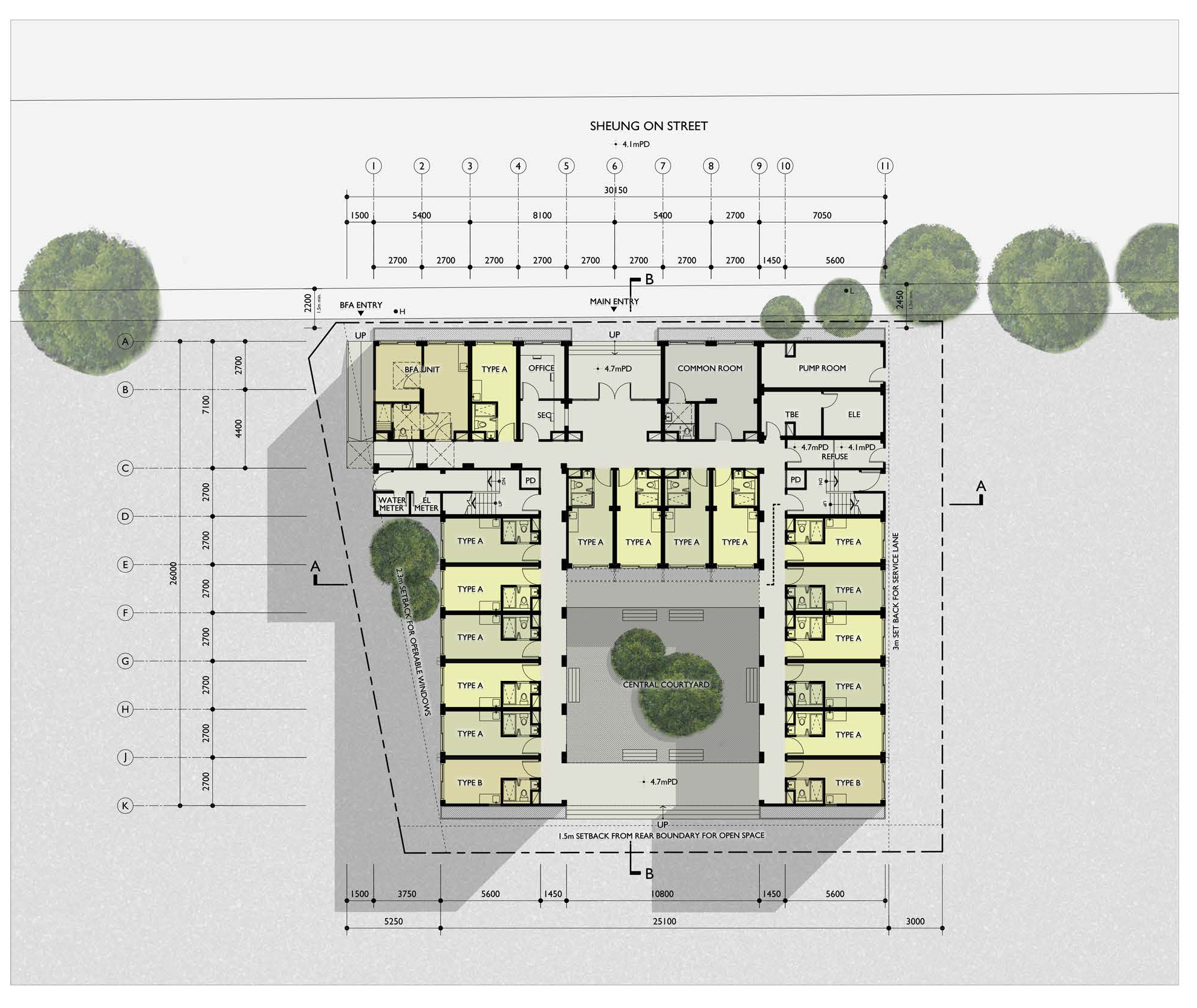1/F-3/F Layout Plan