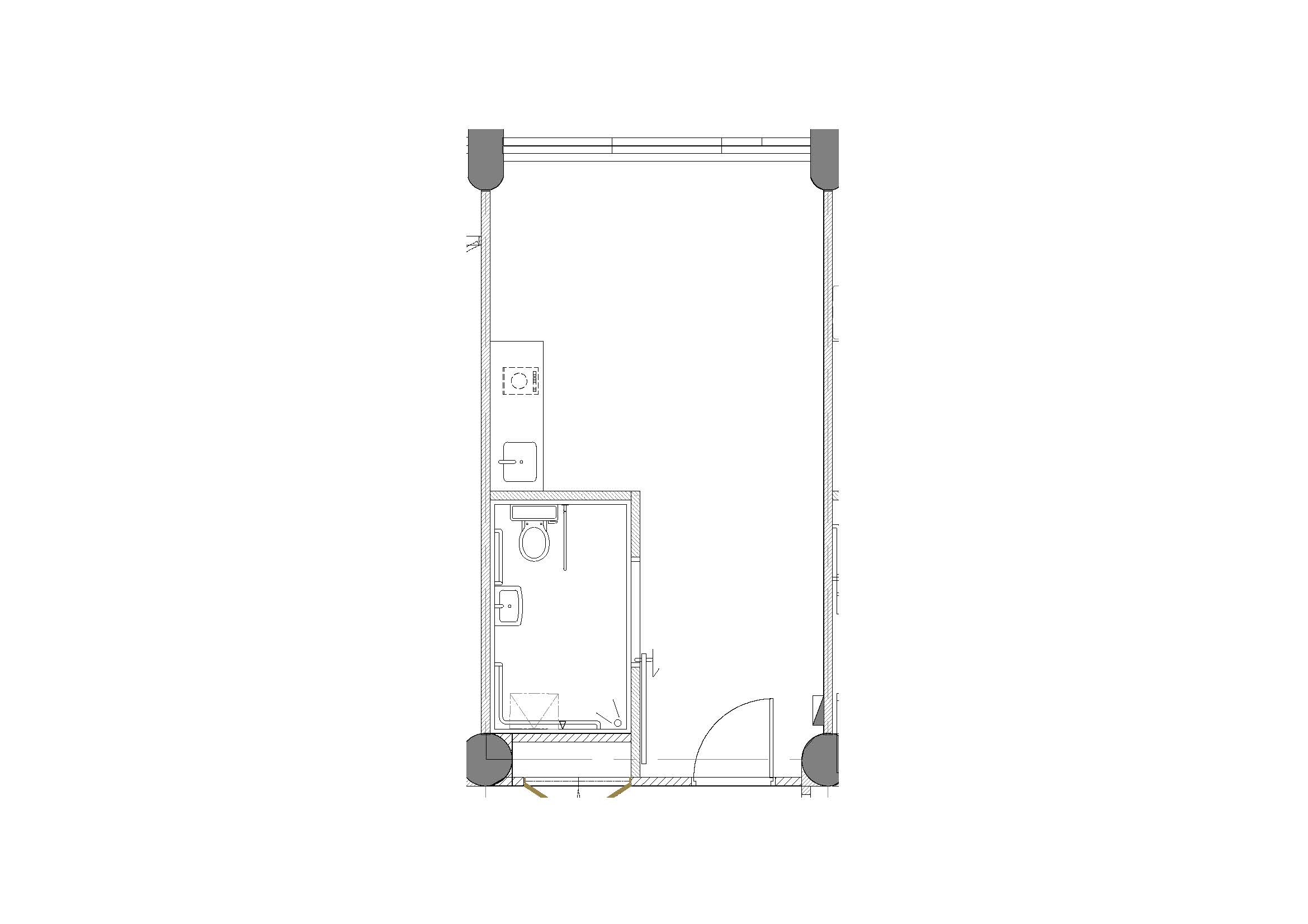 Floor Plan of Barrier Free Unit