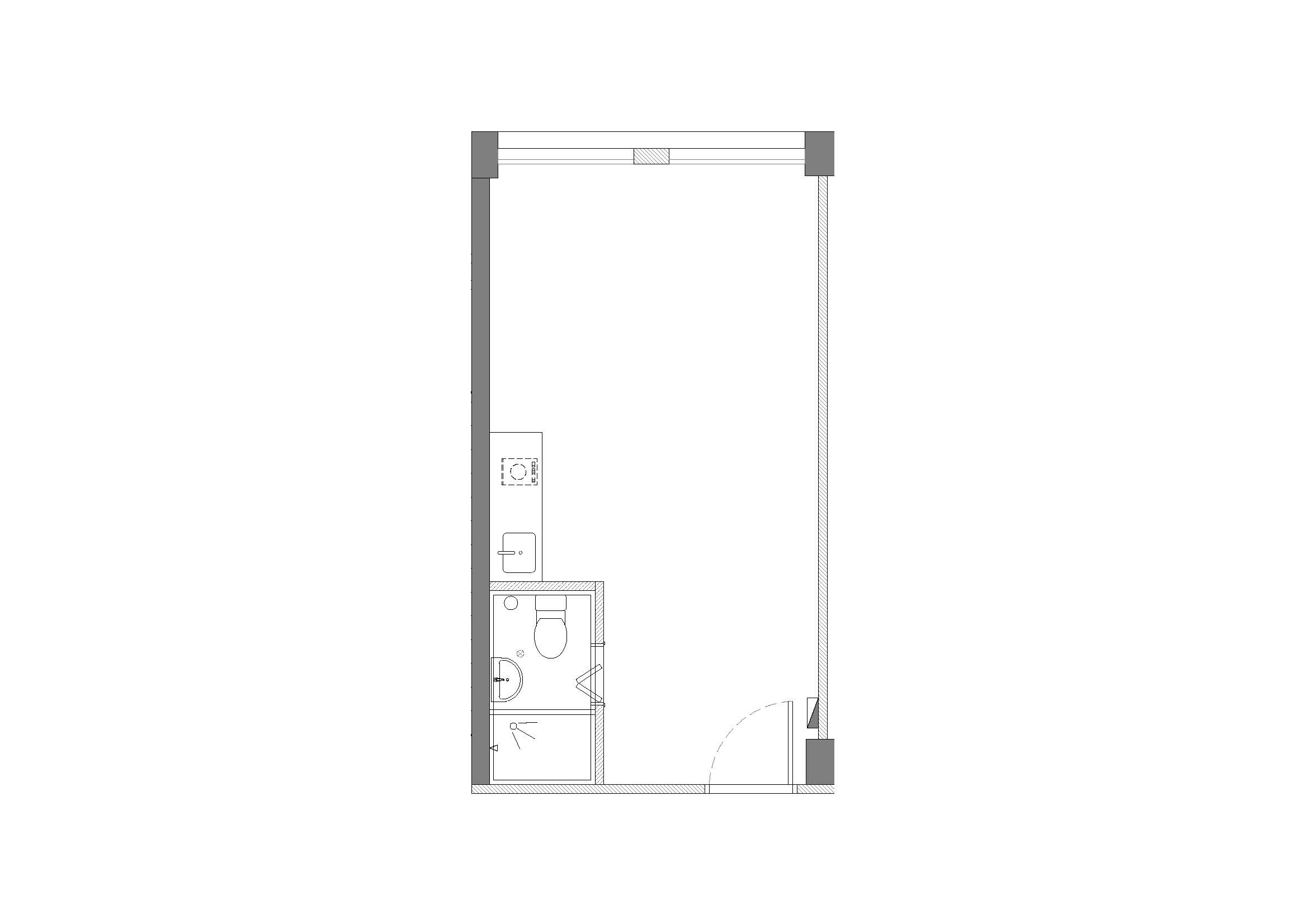 Floor Plan of 3-4 Persons Unit