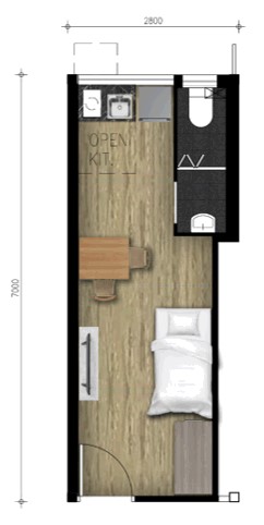 1/2 人單位平面圖