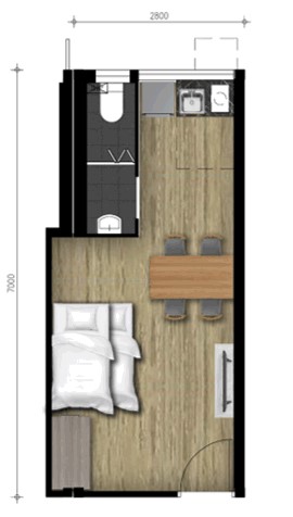 3 人單位平面圖