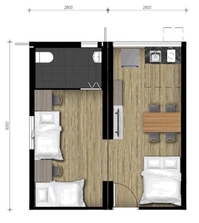 4 人單位平面圖