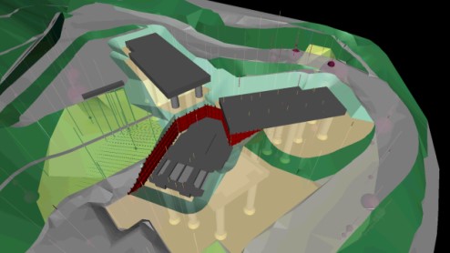 地基工程施工計劃 - BIM可用於製作詳細的立體虛擬施工模型去比較和監控實際工地進度，並提高生產力，令施工計劃依時完成。