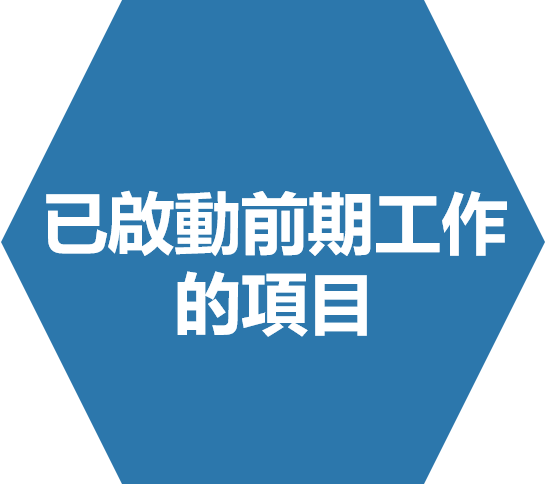 已啟動前期工作的項目